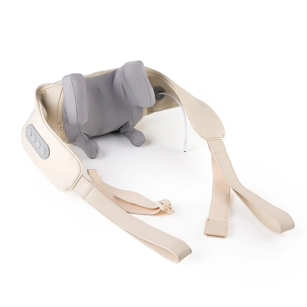 Foreverlily 26W Brushless Neck & Shoulder Kneading Massage Shawl – Wireless