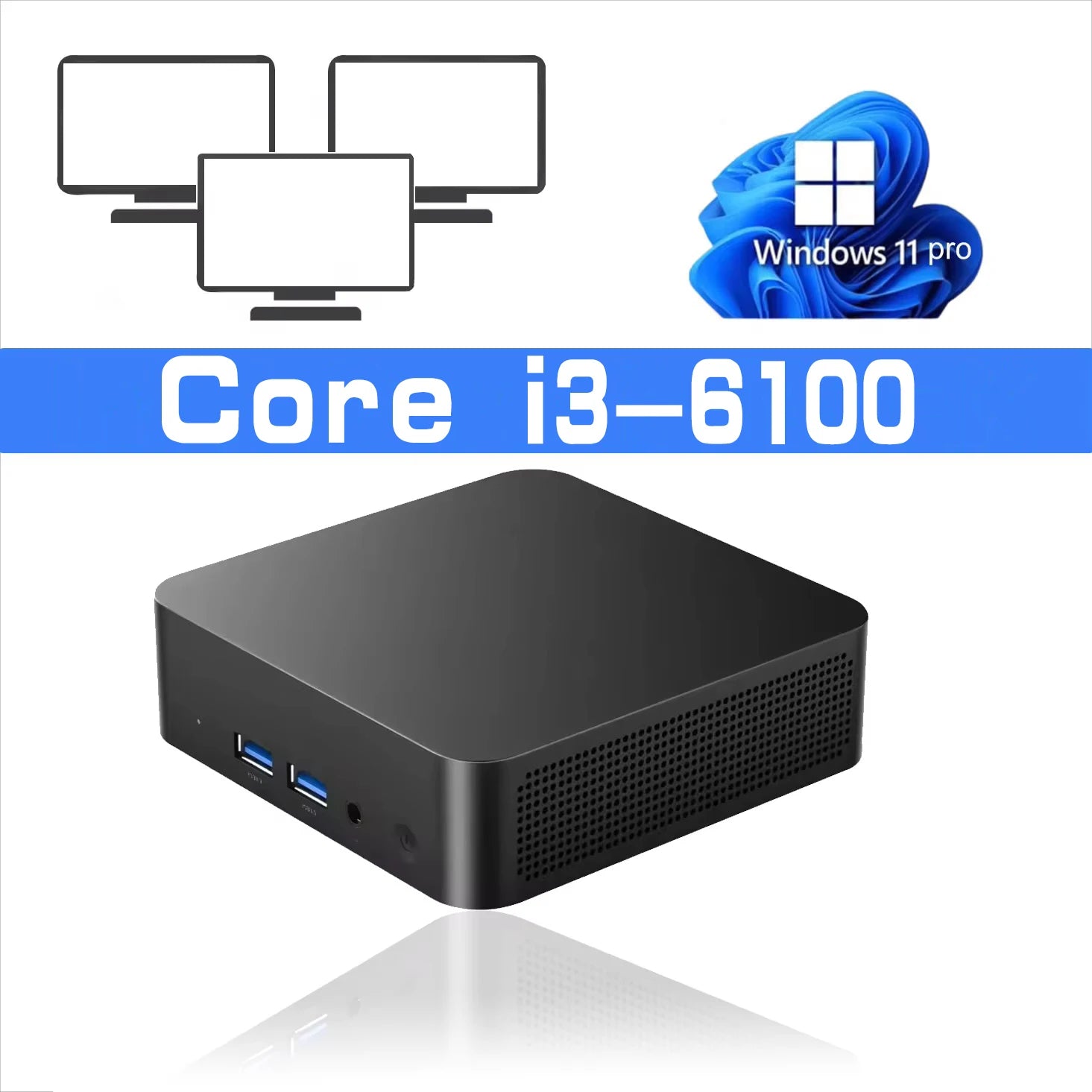High-Performance Windows 11 Pro Mini Gaming PC – i9/i3, 16GB RAM, WiFi 6, 4K Support, SSD Storage (1TB/2TB)