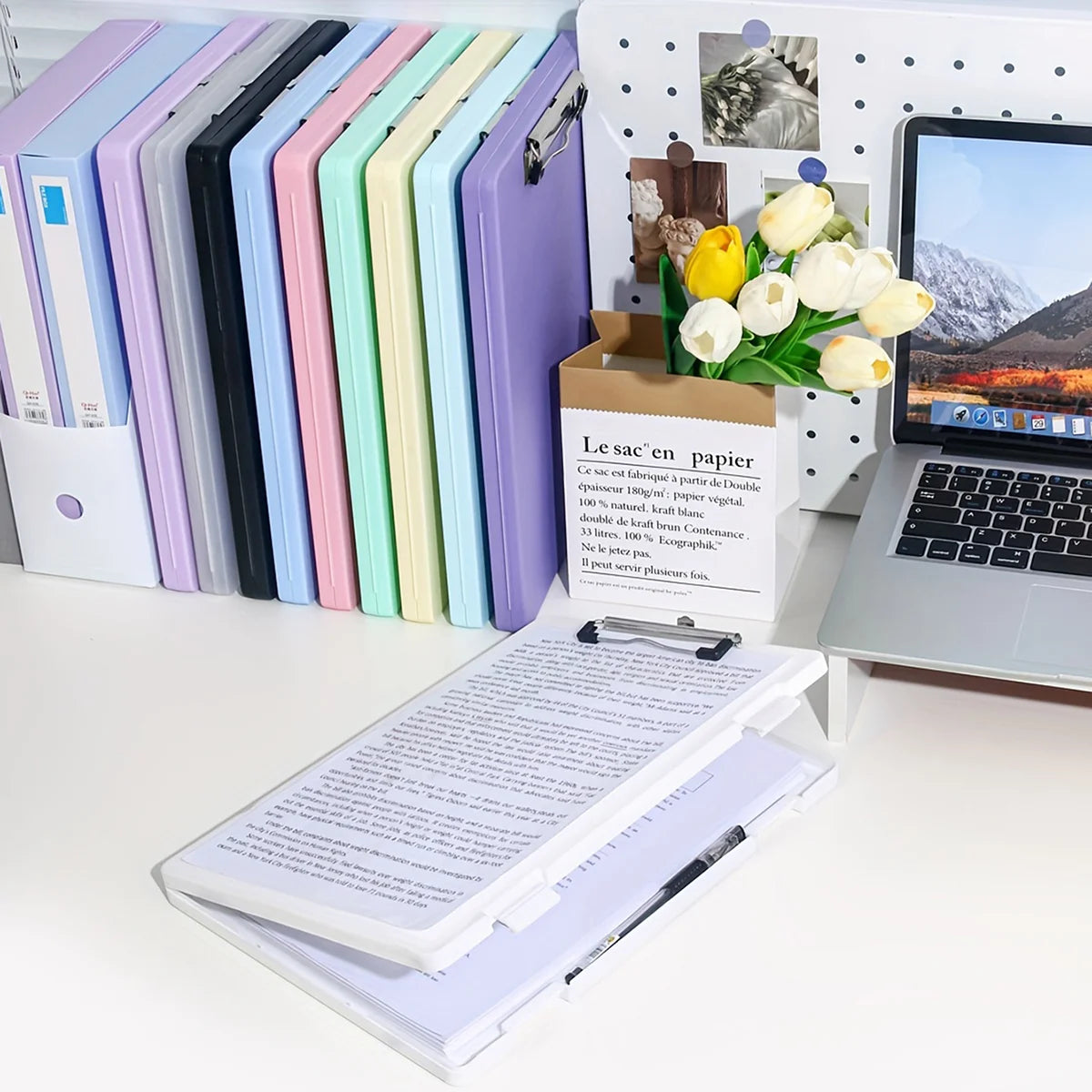 DocBox 2-in-1 A4 Writing Board & Document Storage Box – Portable Office Organiser
