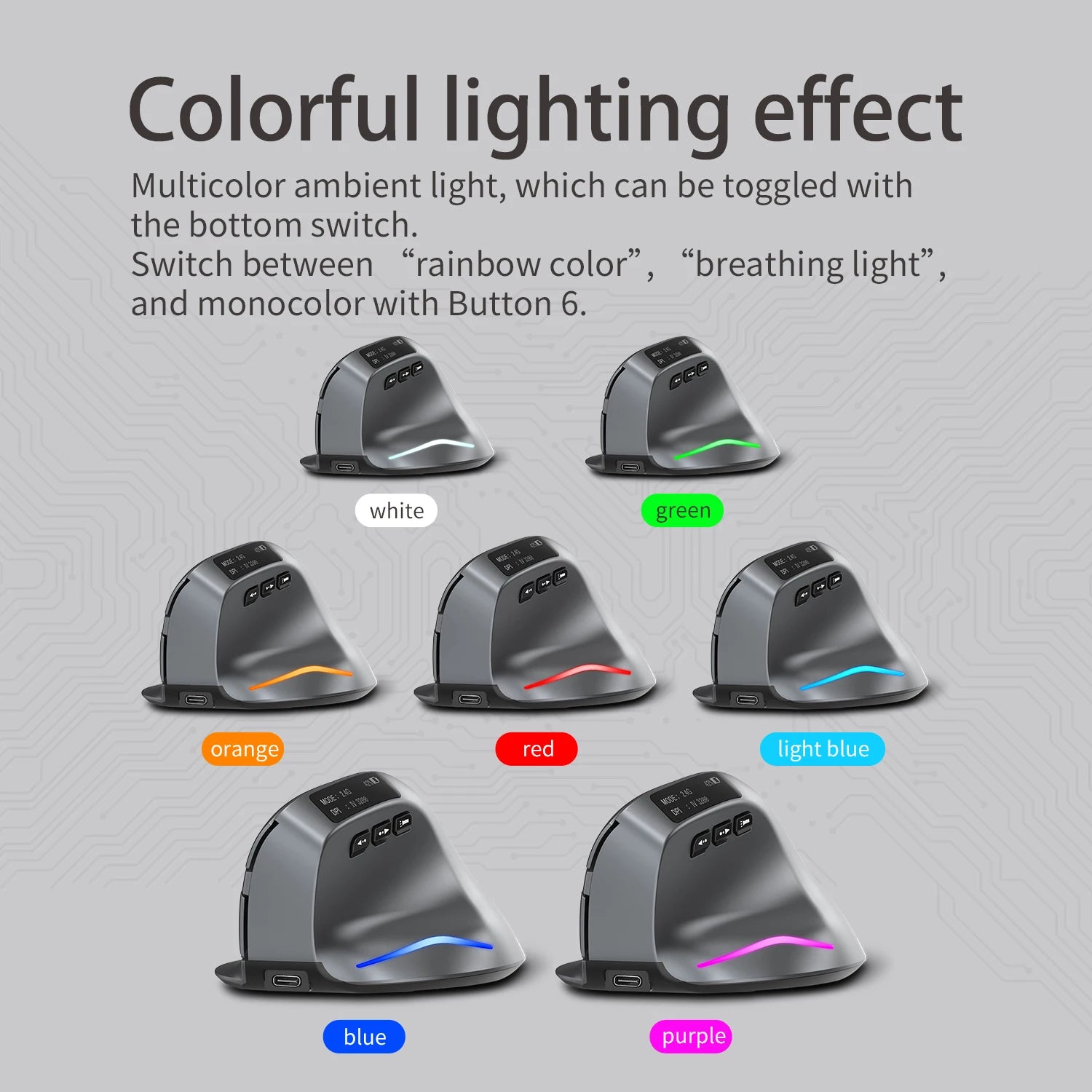 Lefon Trackball Mouse – Bluetooth Ergonomic 2.4G Wireless Rechargeable for PC & Office
