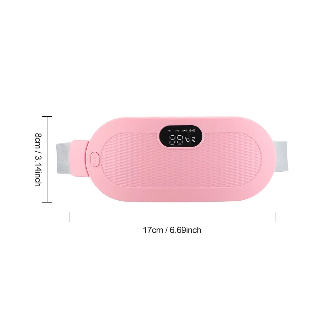 HeatWrap Electric Heating Pad – Menstrual Cramp Massager Belt with Vibration