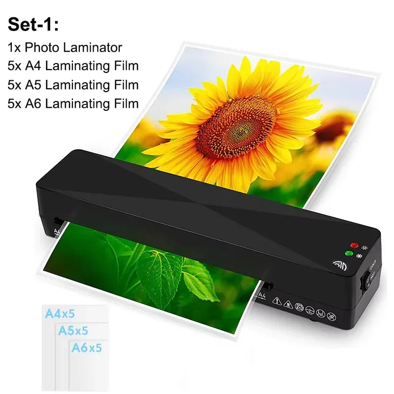 Professional A4 Thermal Hot & Cold Laminator Machine – Office Document & Photo Laminating System | Blister Packaging & Film Roll Compatible Laminator
