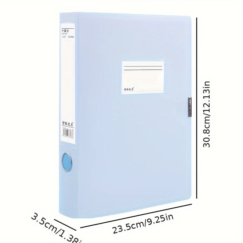 4pcs of Office Meeting File Boxes in A4 Size, Morandi Style, for Organizing Accounting Vouchers And Personnel Records