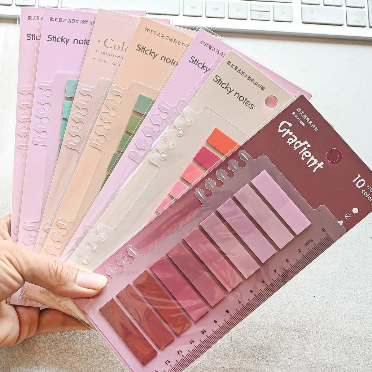 ClearNote 200-Sheet Transparent Sticky Notes – Self-Adhesive Reading Tabs