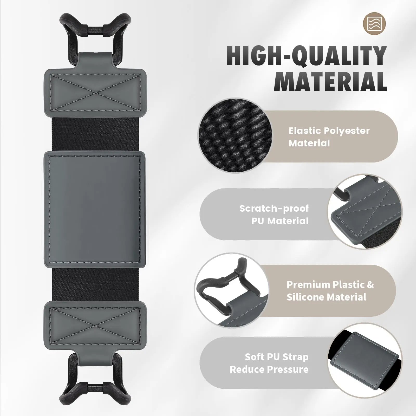 Soft Hand Strap for 6-8" Kindle eReaders Fire Tablet -Kindle/Kobo/Voyaga/Lenovo/Sony Kindle E-Book Tablet,Black High-Elasticity