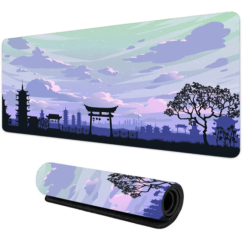 Moonlight Aura XL Desk Mat – Aesthetic Gaming Mouse Pad