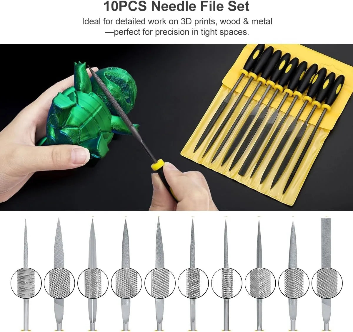 3D Printer Tools Kit – 53-Piece Set for FDM & SLA Printers