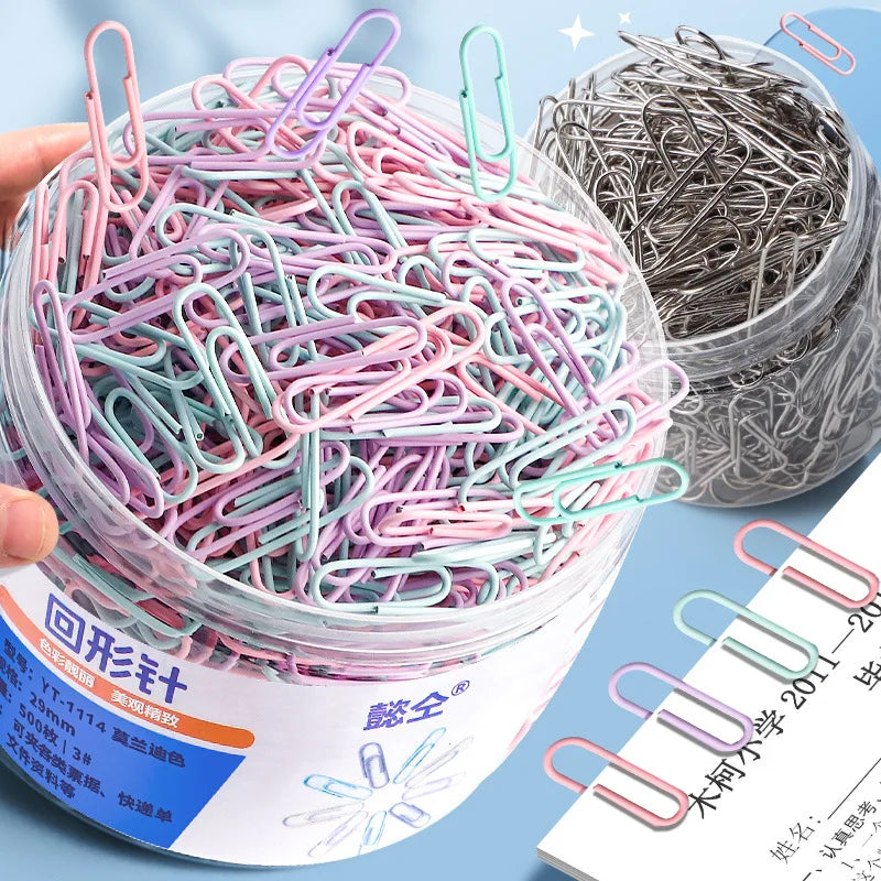 ColorClip 160-Pack Stainless Steel Paper Clips