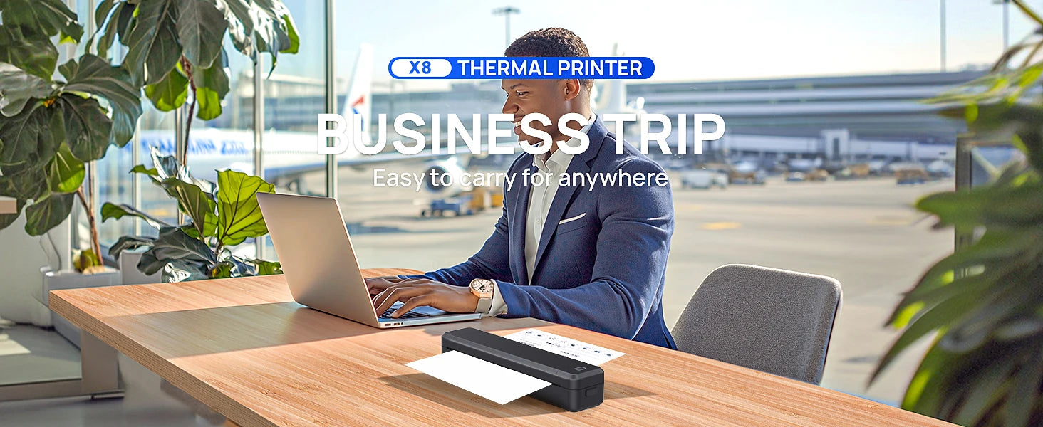 Marklife X8 Mini A4 Bluetooth Thermal Printer – Inkless Photo, PDF & Document Printing