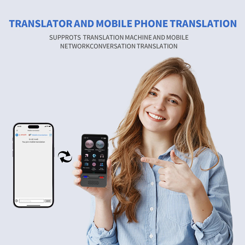 LinguaAI Voice Translator Device – 138 Languages, ChatGPT & Real-Time Two-Way
