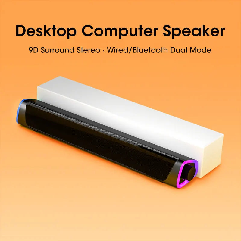 SoundBar 4D Pro – Wireless Bluetooth Speaker with Subwoofer Bass for PC & Laptop