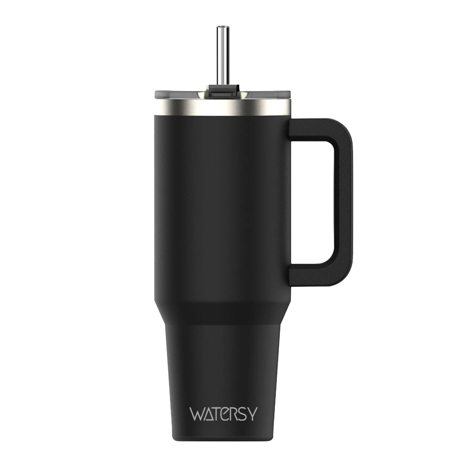 WATERSY Stainless Steel Tumbler with Straw – 20oz / 30oz / 40oz Vacuum Insulated