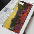 Van Gogh Starry Night XL Gaming Mouse Pad – Artistic XXL Desk Mat | HD Printed Non-Slip Soft Rubber Playmat for Office & Gaming Setup