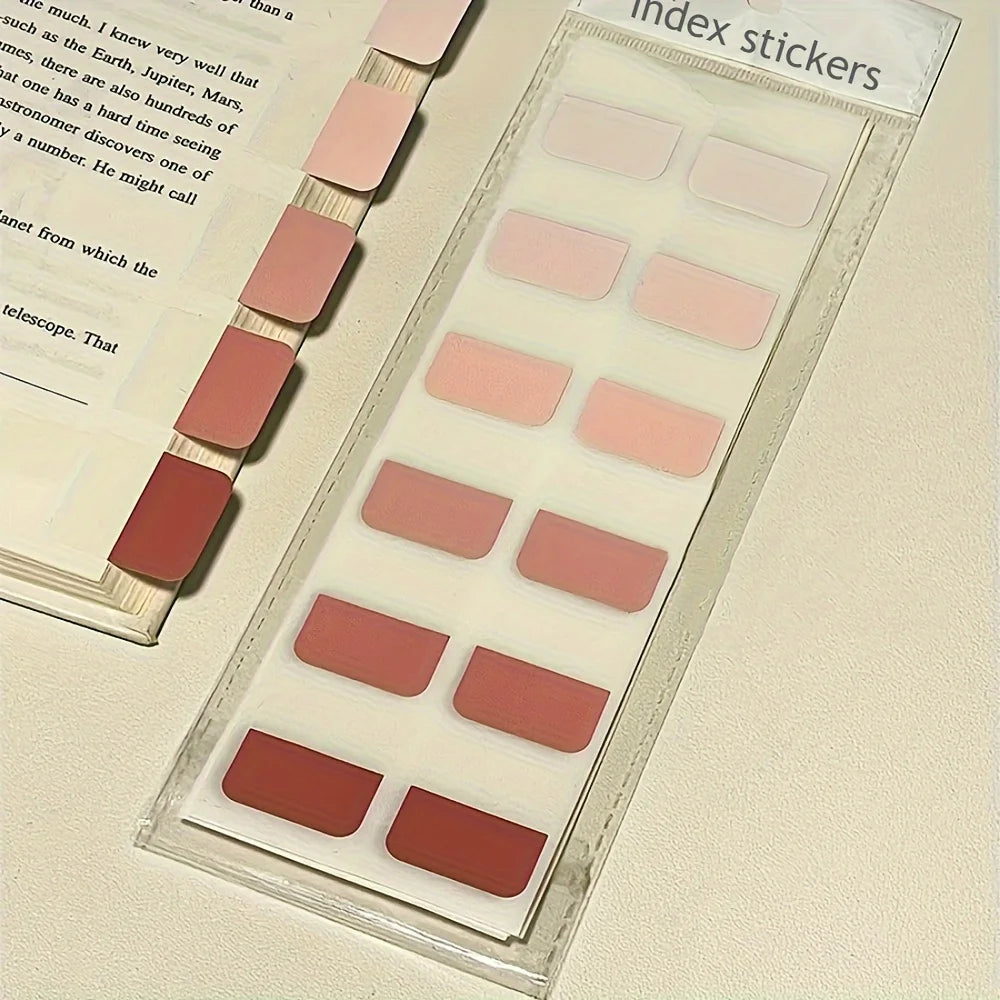 GradientTab 120-Pack Writable Gradient Index Tabs – Coloured Sticky File Markers
