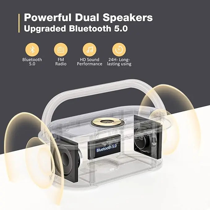 SoundCharge Bluetooth Speaker – Wireless Charger, FM Radio & Dimmable Light