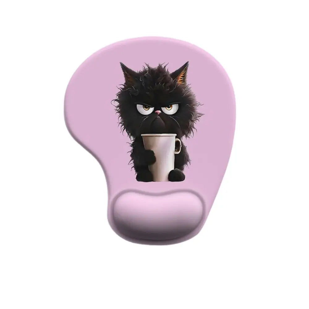Non-Slip Cartoon Animal Mouse Pad Soft Ergonomic Comfortable Wrist Rest Smooth Surface Silicone Desktop Wrist Support