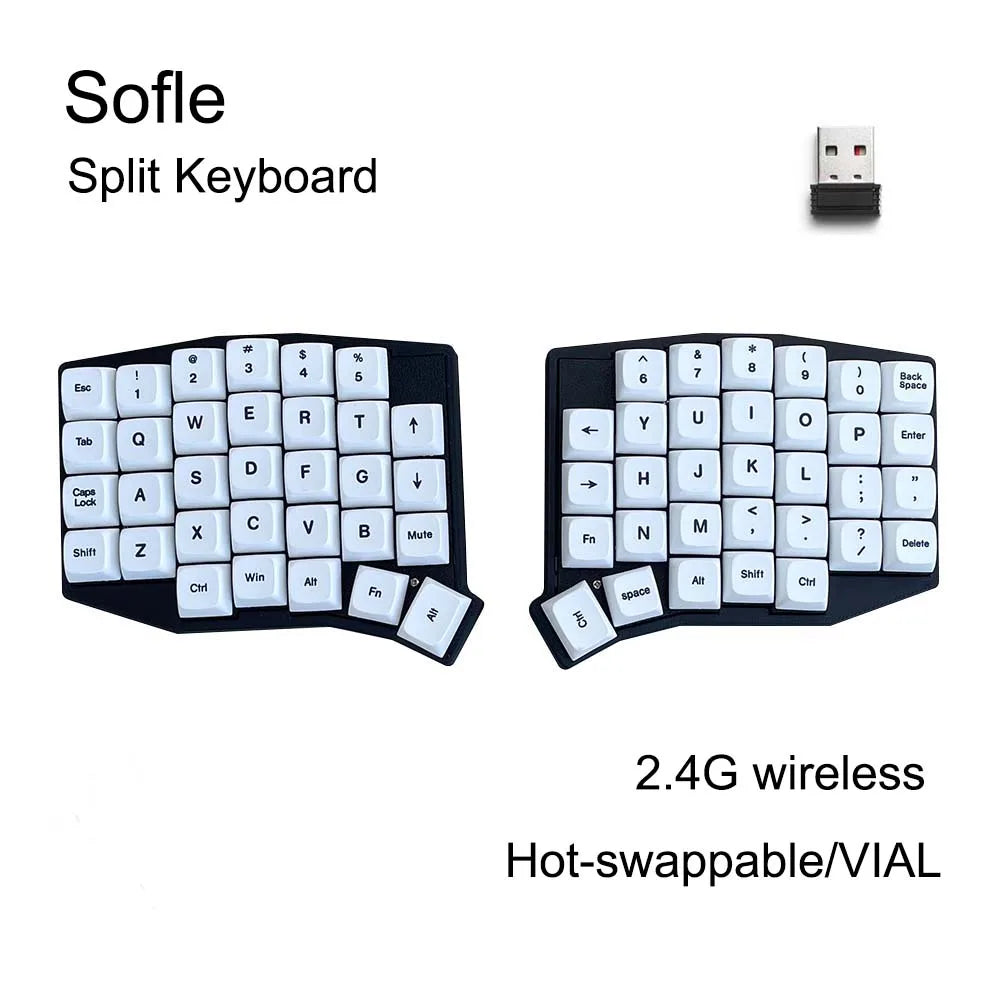SofleFlex Pro – Hot-Swap Split Mechanical Keyboard | Wireless + VIAL Programmable