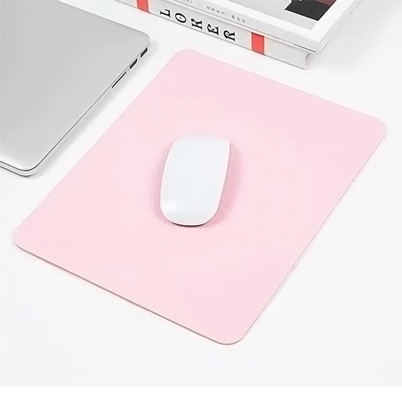 Universal PU Mouse Pad Non-Slip Gaming Desktop Mouse Pad Waterproof Anti-Scratch Easy To Clean Mat For PC Laptops Office Desktop