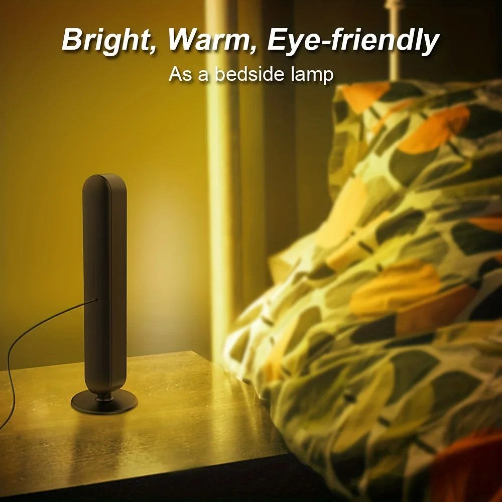 1/2pc LED Desktop Smart RGB Light Bars with Remote 16colors USB Plug Night Light for Gaming Desk Office Party TV Background Gift