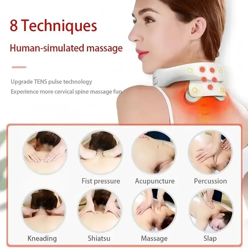 NeckEase Smart Shoulder & Neck Massager – Cervical Vibrator for Pain Relief