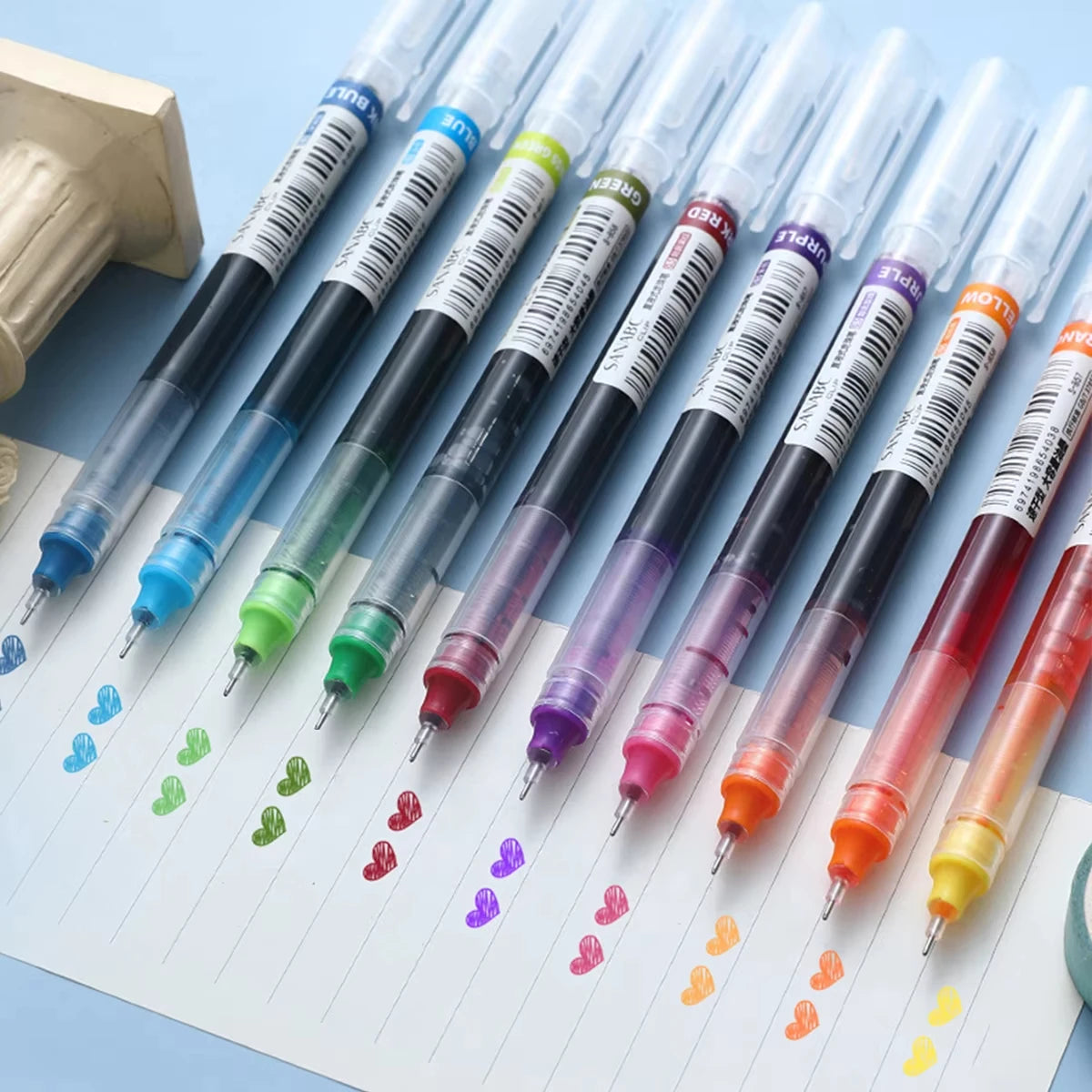 SmoothFlow Gel Pen Set (10-Pack) – Fine Tip, Quick-Dry Ink