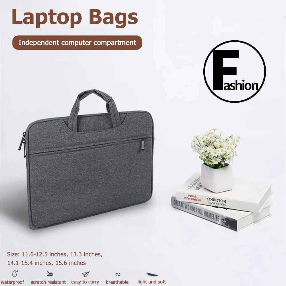 Laptop Bags 13.3 14 15 15.6 inch Cover For MacBook Air Pro Xiaomi Huawei ASUS Notebook Case Men Women Portable Handbag Briefcase