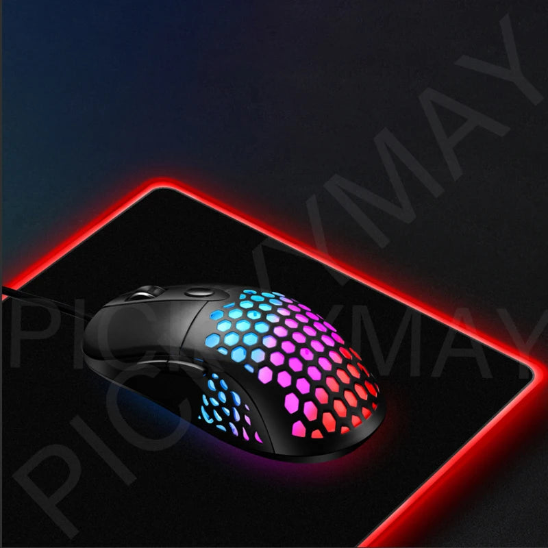 Cosmic Glow RGB XL Gaming Desk Mat – LED Backlit Space Mouse Pad (XXL)
