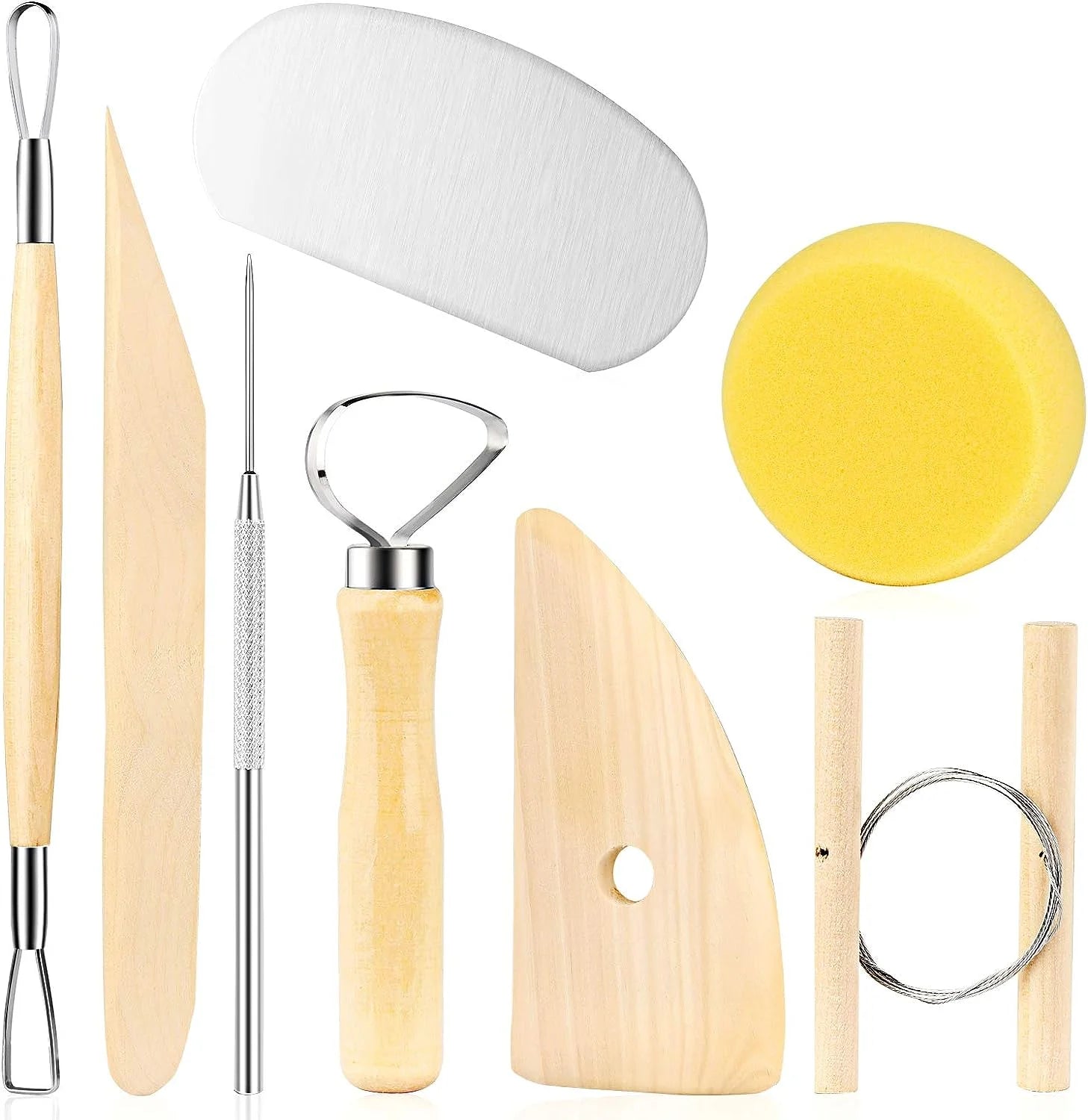 ClayKit Pottery & Clay Sculpting Tools Set – 5 to 61 Pieces with Carry Case