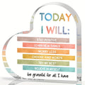 1pc Acrylic Positive Sign Mental Health Awareness Gift, school Counselor Office Decor, lnspirational Psychology Decoration ﻿