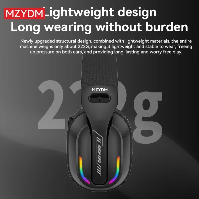 Wireless gaming headphones: 2.4G/ wired/ foldable Bluetooth headphones