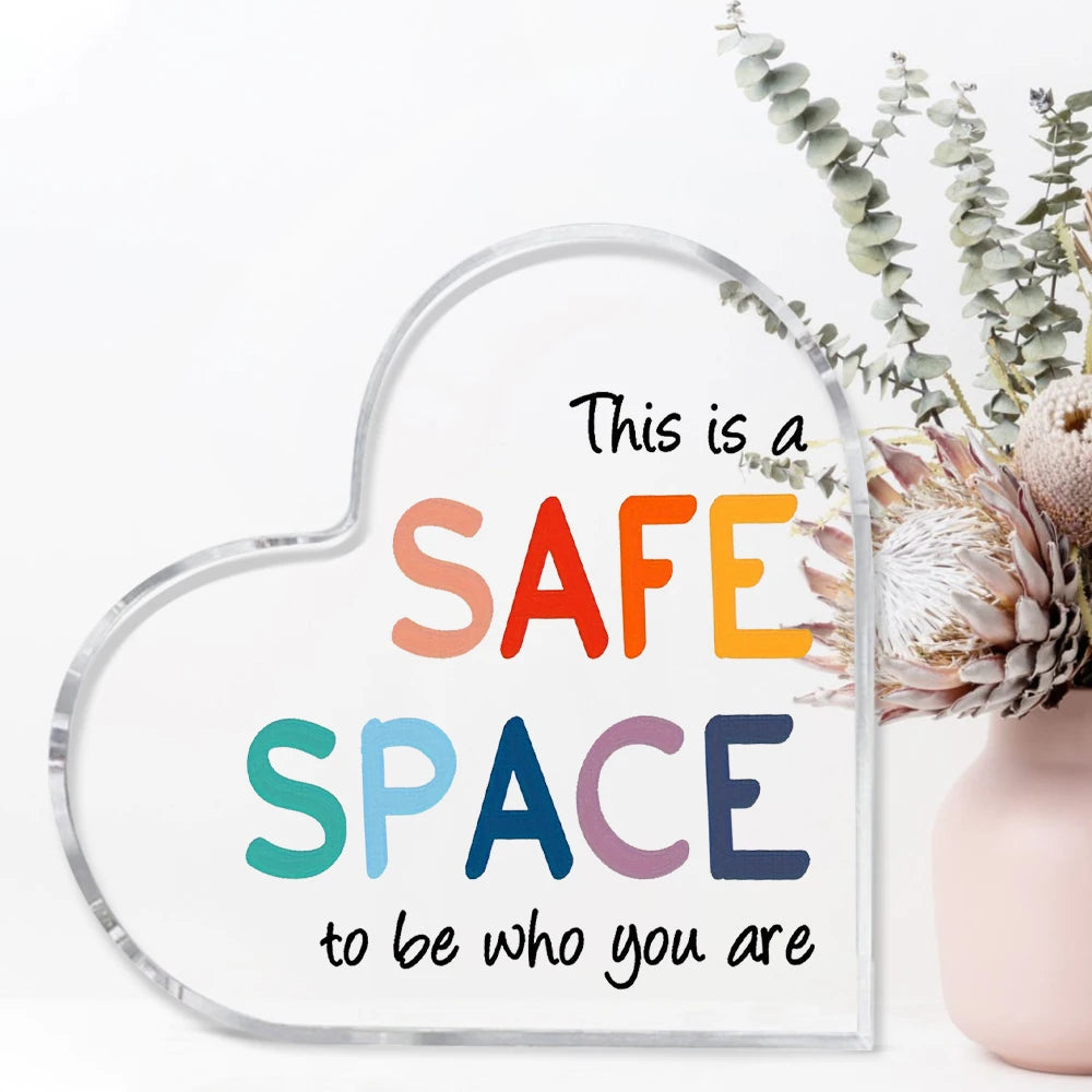 Acrylic Mental Health & Psychology Inspirational Plaque - Ideal For Office Decor, Counselor And Social Worker Motivation Sign