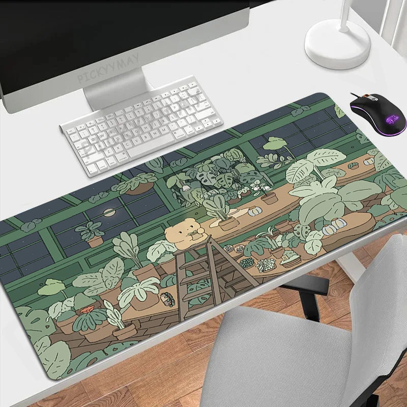 Kawaii Cloud XL Gaming Desk Mat – Cute Mouse Pad (XXL 90×40cm)