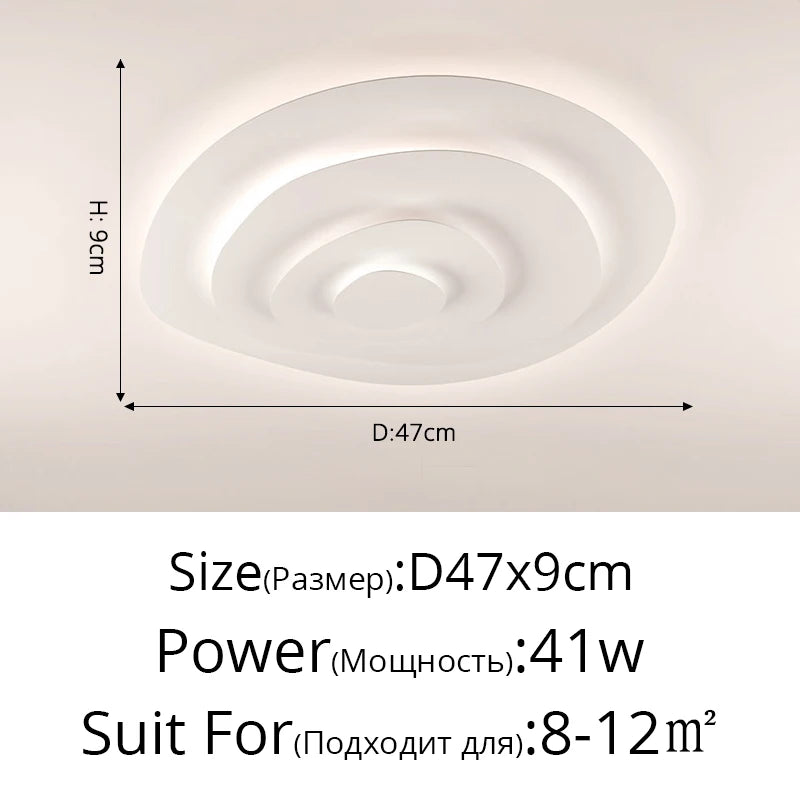 SteadGlow Modern LED Ceiling Lamp – Dimmable Remote Control Light for Bedroom, Office & Living Room