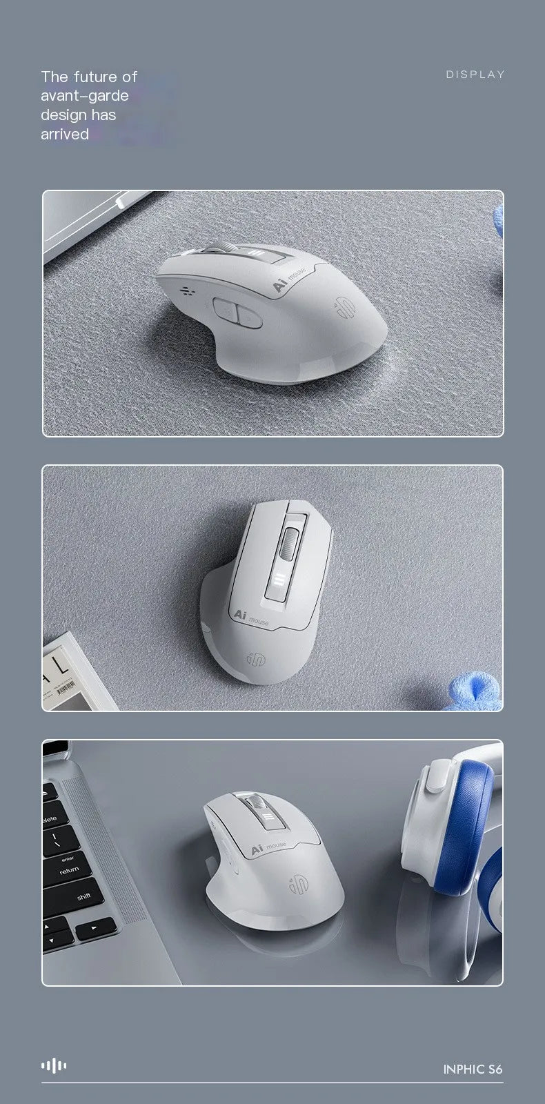 VoiceClick AI Voice Mouse – Wireless Dual-Mode, Voice Typing & Silent Click