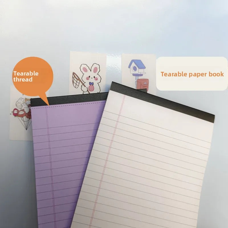 TearPad A5 Lined Tearable Memo Notebook – Portable Sticky Notes Book