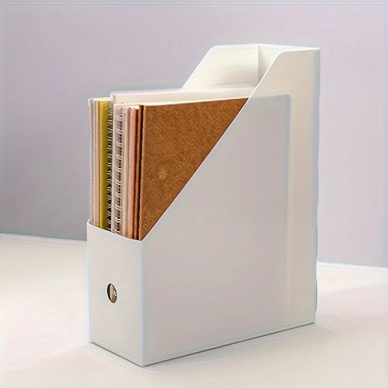 DeskStack Plastic Multi-Purpose Desk Organiser – Book Stand & File Holder