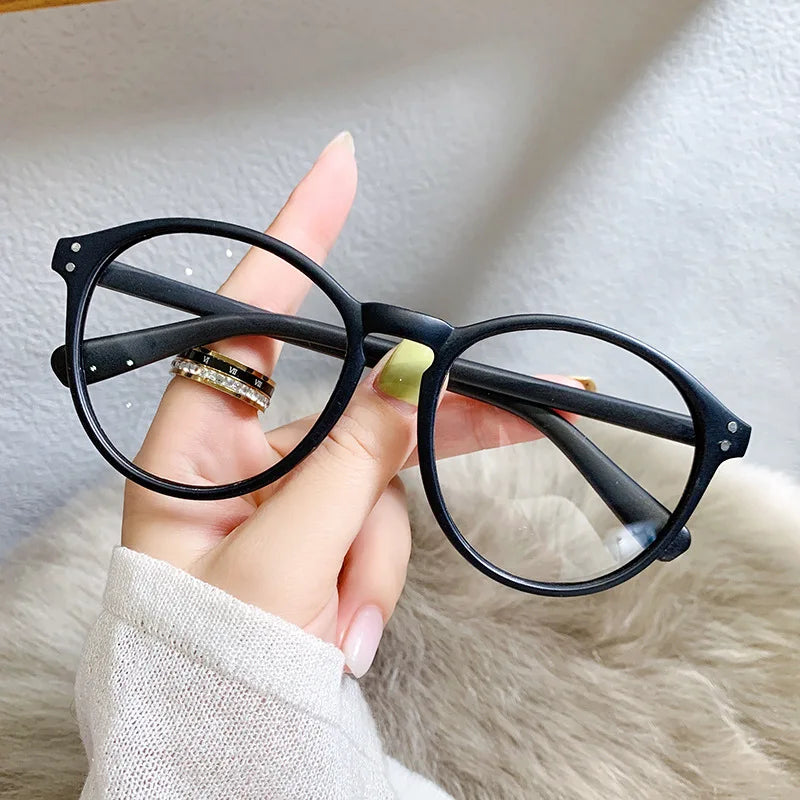 Retro Round Blue Light Blocking Glasses – Prescription Ready Myopia Eyewear (0 to -600) | Ultra-Light Unisex Frames