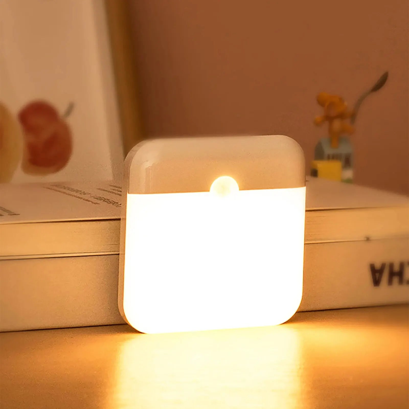GlowLite Wireless LED Night Light – Soft Touch Rechargeable Lamp for Bedroom & Home