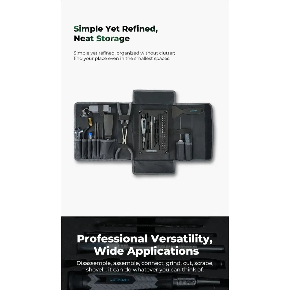 Creality Official 3D Printer Tools Kit – 74-Piece Complete Maintenance Set