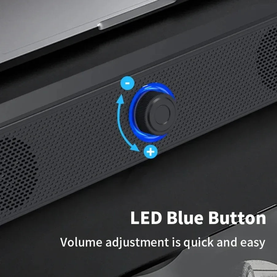 DeskBar USB Powered Soundbar – Bluetooth & Wired for TV, PC, Laptop & Gaming