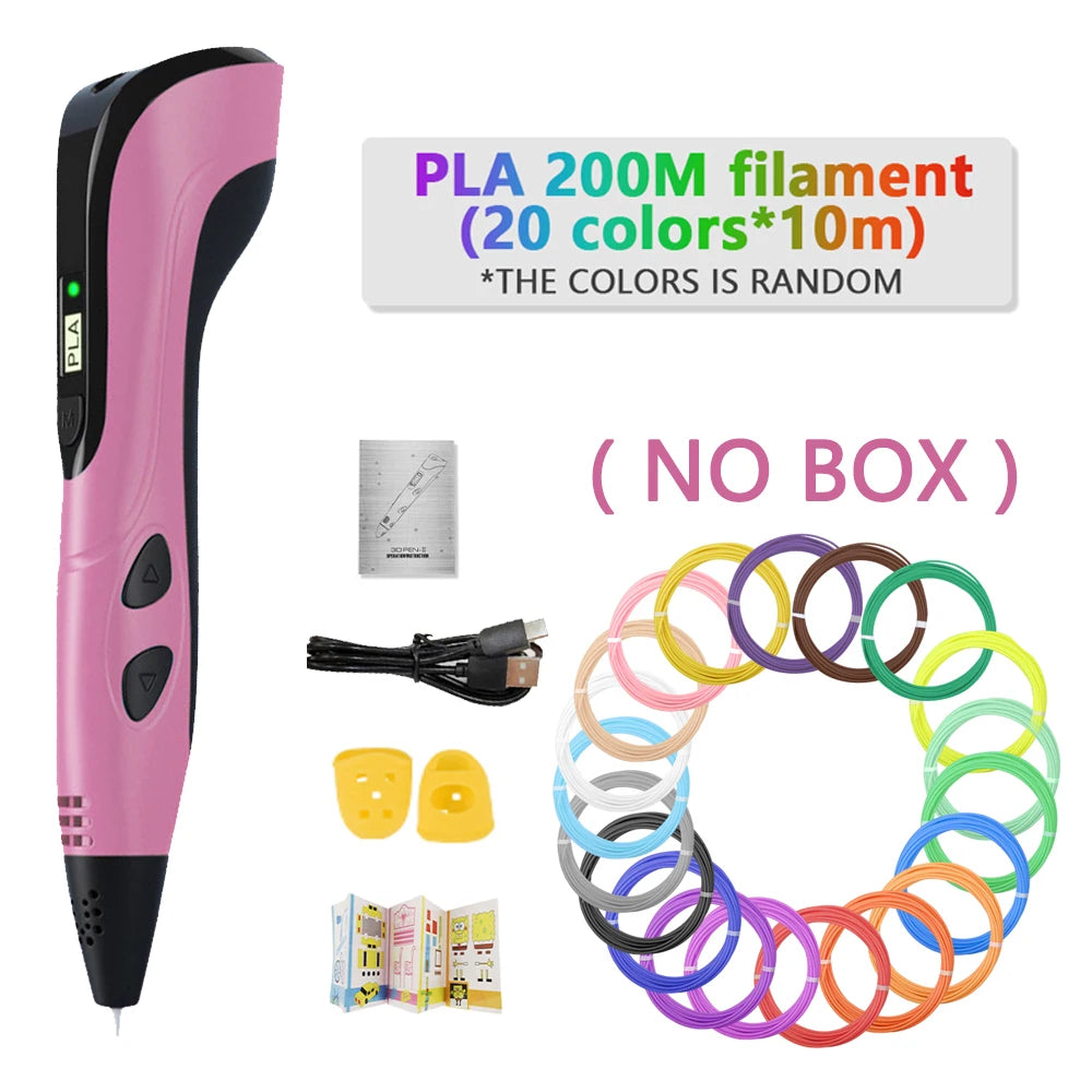 DoodlePen 3D Pen Set – LCD Display, PLA Filament, Kids Birthday & Christmas Gift
