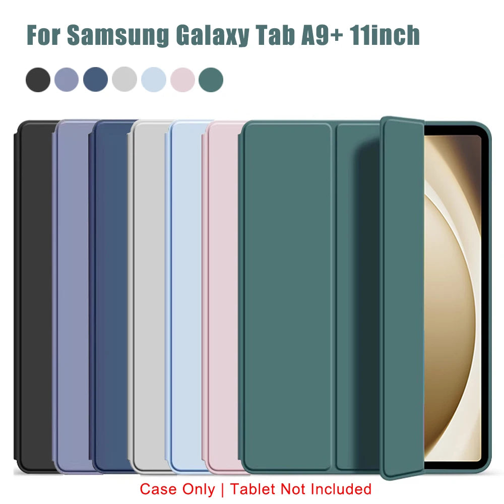 Samsung Galaxy Tab A9 Plus Tri-Fold Leather Case with Magnetic Stand – 11" (2023)