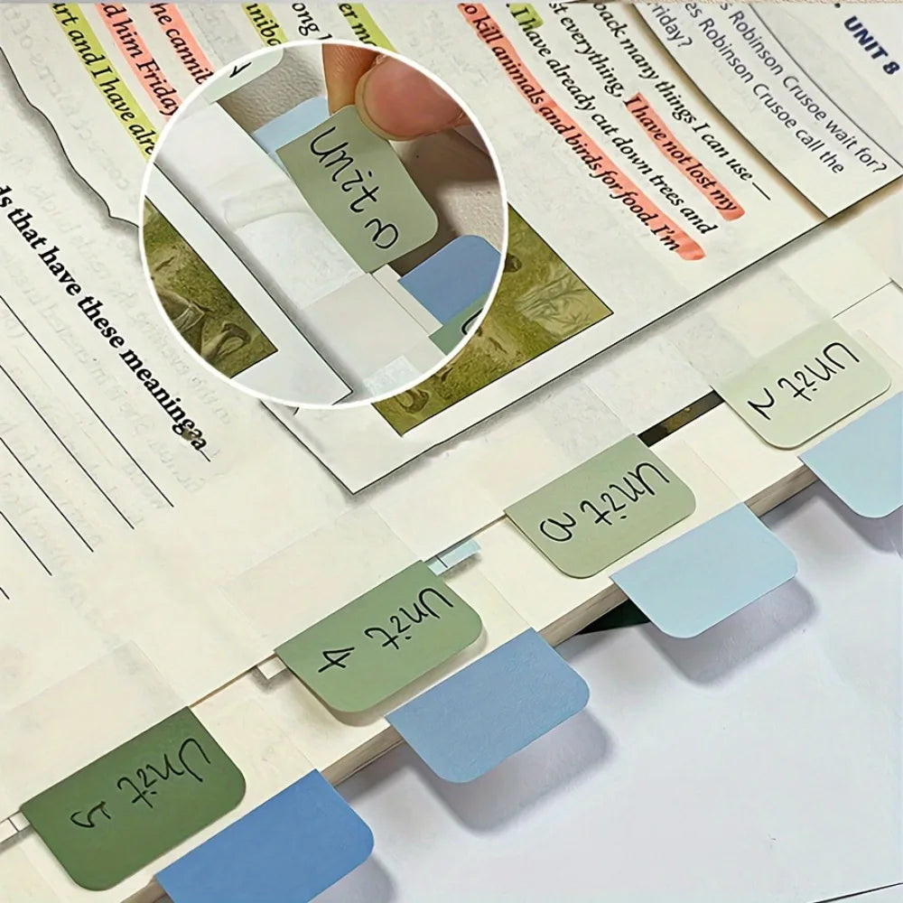 GradientTab 120-Pack Writable Gradient Index Tabs – Coloured Sticky File Markers