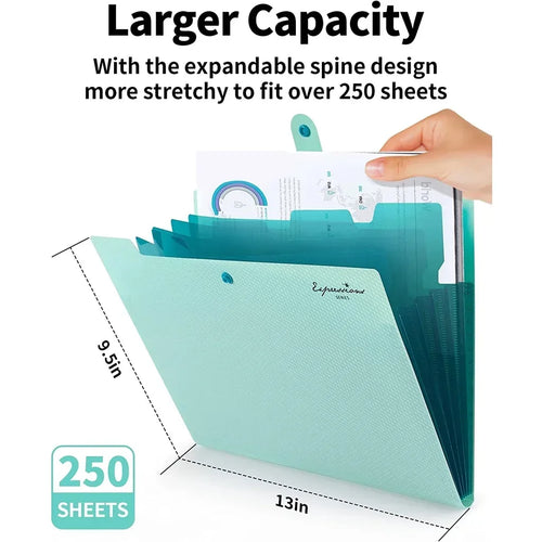 AccordionFile 5-Pocket A4 Expanding File Folder – Portable Document Organiser