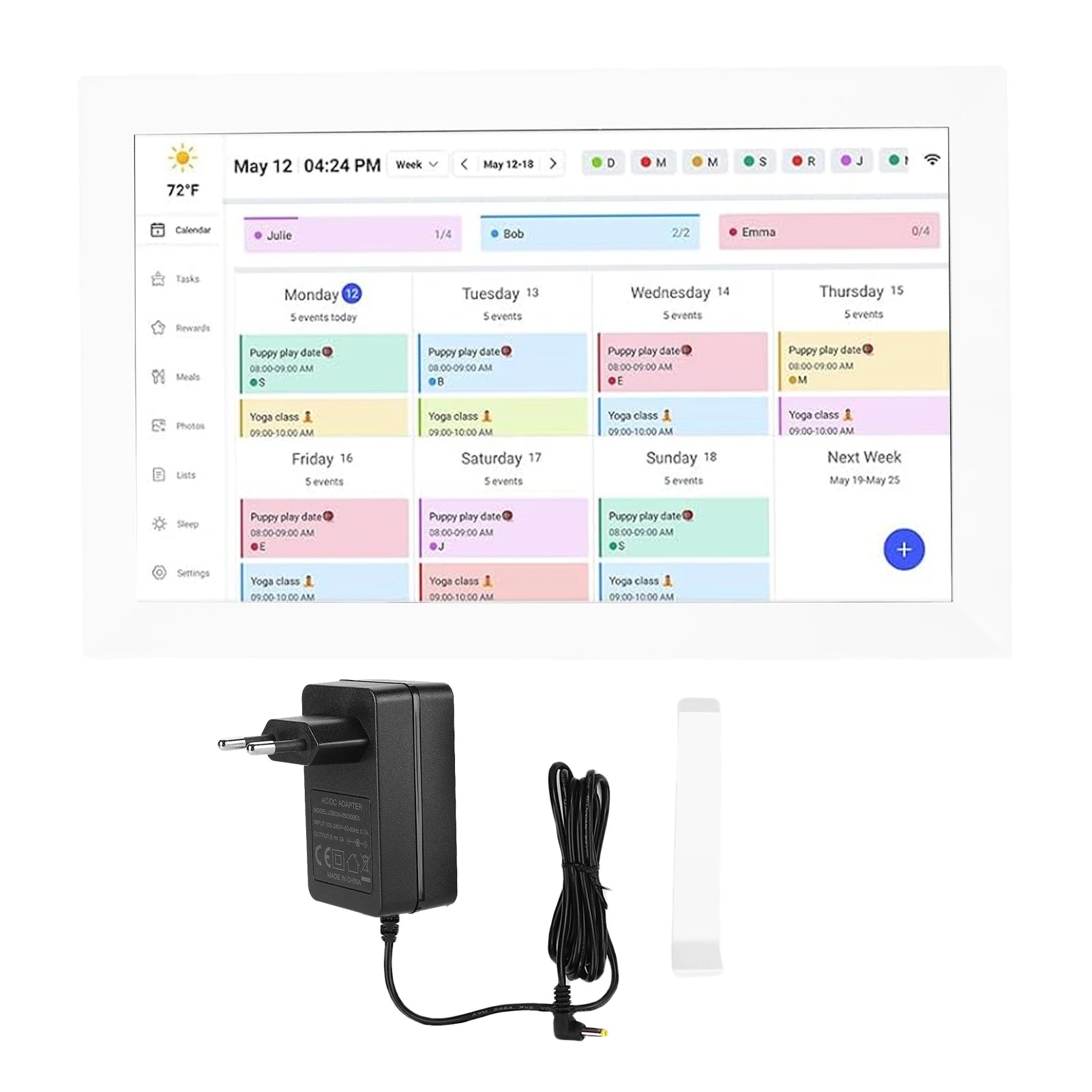 15.6" Smart Family Digital Calendar – 1080P WiFi Touchscreen Display & Interactive Planner