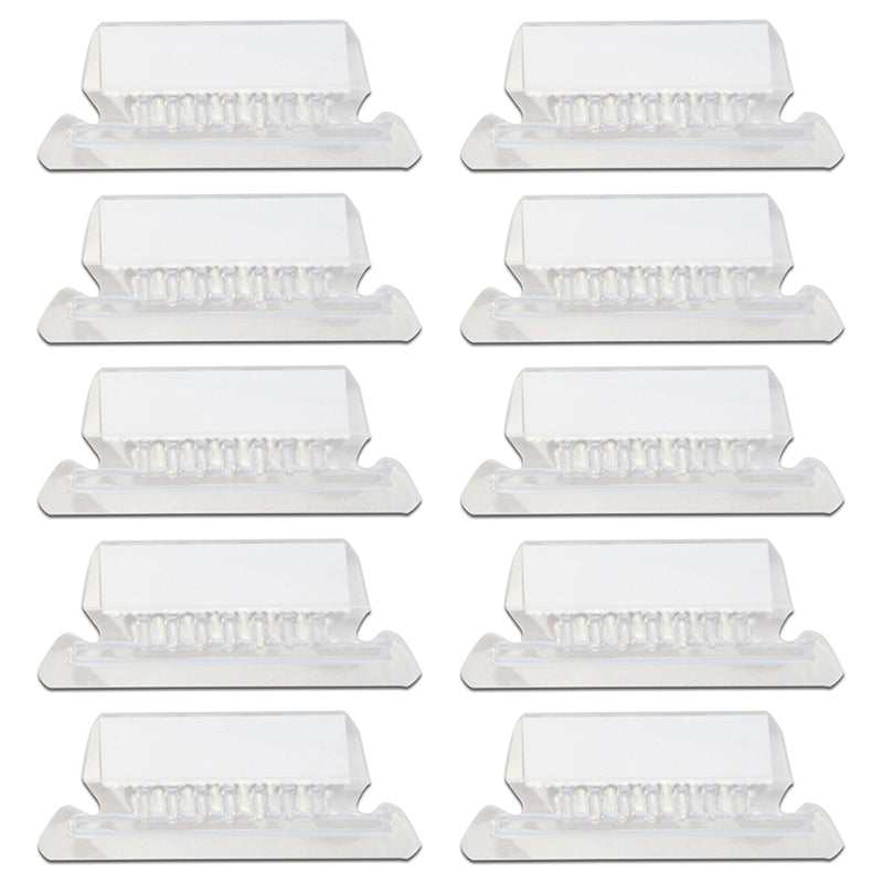 ClearTab 10-Pack Coloured Hanging Folder Tabs with Inserts – 2 Inch Plastic