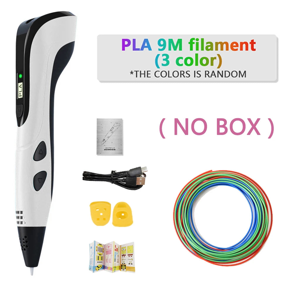 DoodlePen 3D Pen Set – LCD Display, PLA Filament, Kids Birthday & Christmas Gift