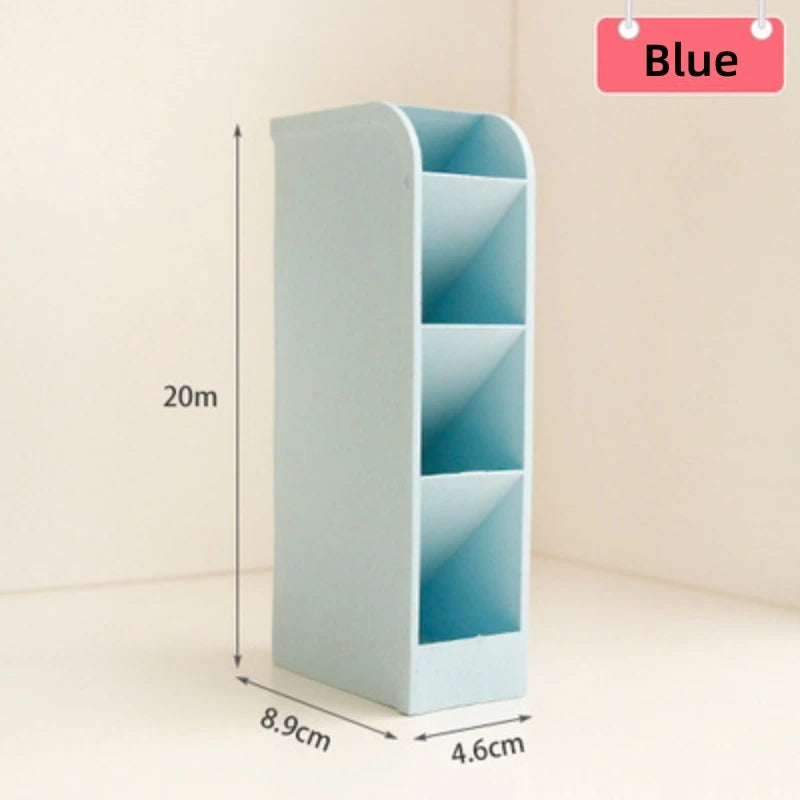 Creative Multifunctional Four Layer Oblique Plug-in Pen Holder Desktop Storage Pen Holder Large Capacity Pen Holder Storage Box