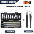 3D Printer Tools Kit – 53-Piece Set for FDM & SLA Printers