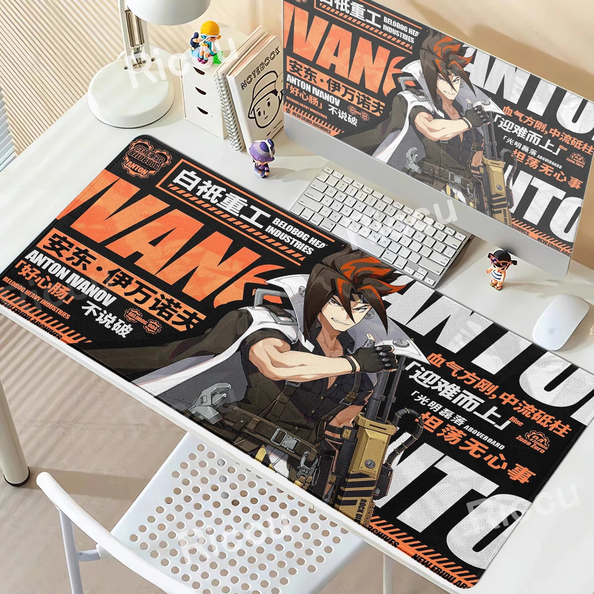 Zenless Zone Zero XXL Gaming Desk Mat – Anime Character Extended Mouse Pad (ZZZ Series)